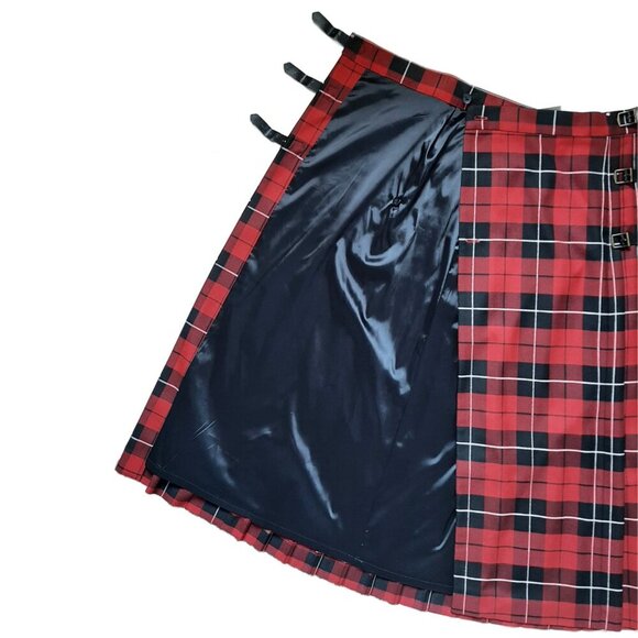 Brooks Brothers Red Plaid Kilt High Wasit Maxi Wrap Skirt | Size 0 - Picture 3 of 9